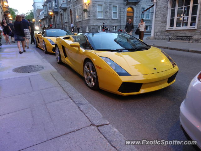 Lamborghini Gallardo spotted in OLD QUEBEC, Canada