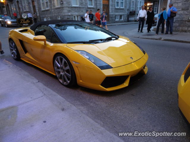 Lamborghini Gallardo spotted in OLD QUEBEC, Canada