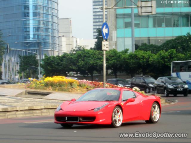 Ferrari 458 Italia spotted in Jakarta, Indonesia