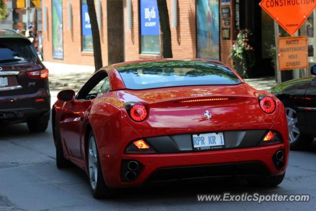 Ferrari California spotted in Toronto, Canada