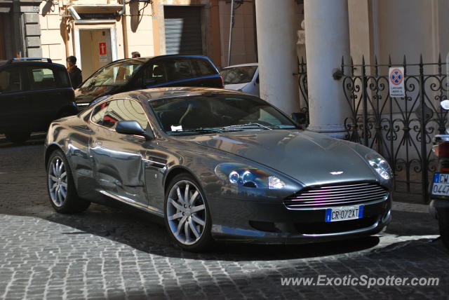 Aston Martin DB9 spotted in Rome, Italy