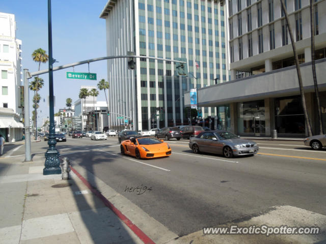 Lamborghini Gallardo spotted in Beverly Hills, California