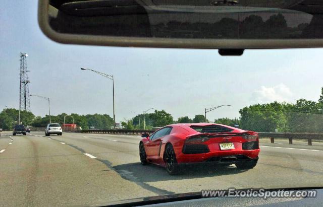 Lamborghini Aventador spotted in Parkway, New Jersey