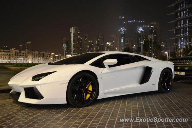 Lamborghini Aventador spotted in Dubai, United Arab Emirates