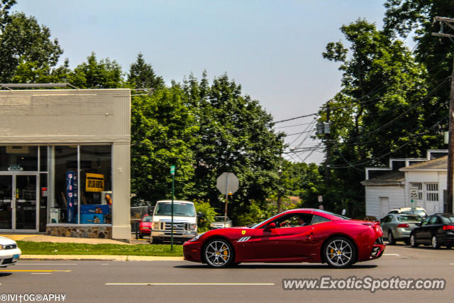 Ferrari California spotted in Greenwich, Connecticut