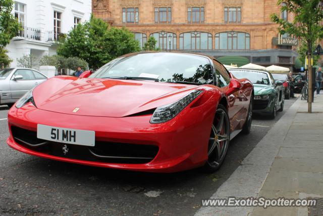 Ferrari 458 Italia spotted in London, United Kingdom