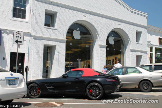 Mercedes SLS AMG spotted in Greenwich, Connecticut