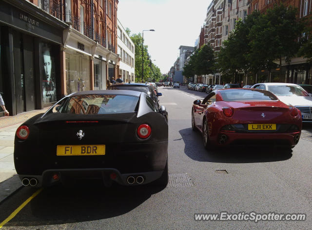 Ferrari California spotted in London, United Kingdom