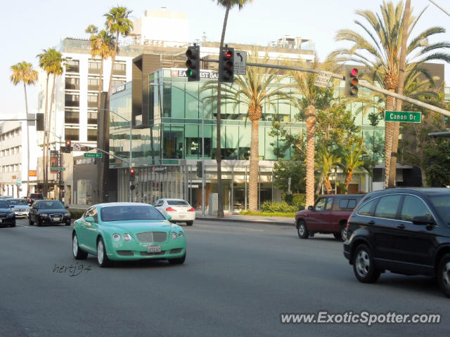 Bentley Continental spotted in Beverly Hills, California