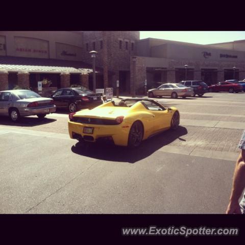 Ferrari 458 Italia spotted in Scottsdale, Az, Arizona