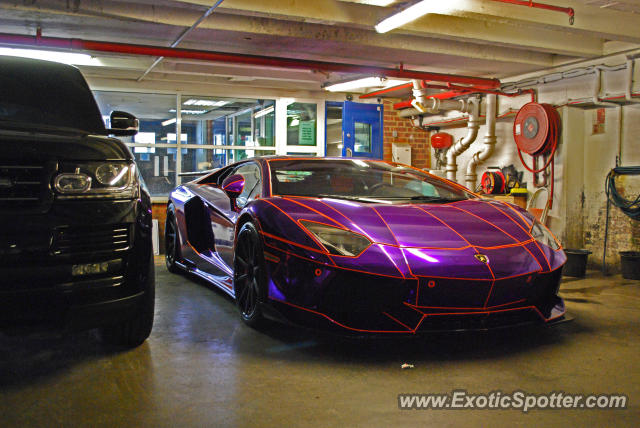 Lamborghini Aventador spotted in London, United Kingdom