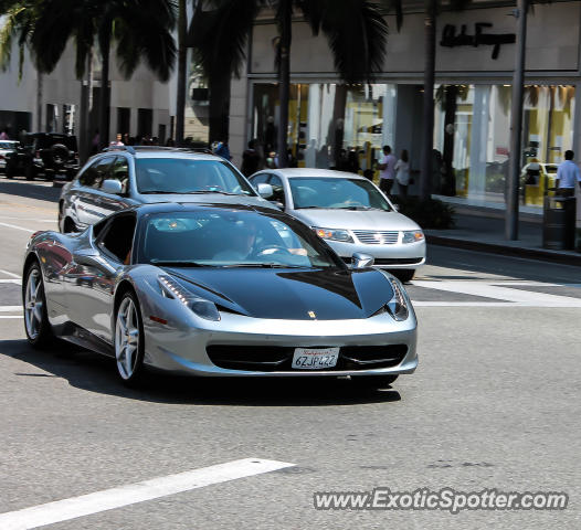 Ferrari 458 Italia spotted in Beverly Hills, California