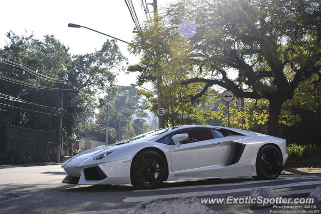 Lamborghini Aventador spotted in Sao Paulo, Brazil