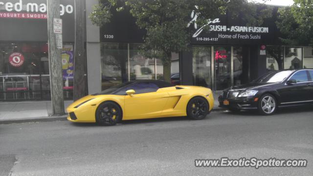 Lamborghini Gallardo spotted in Hewlett, New York