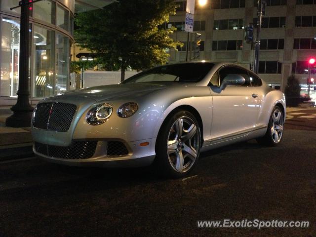 Bentley Continental spotted in Washington DC, Maryland