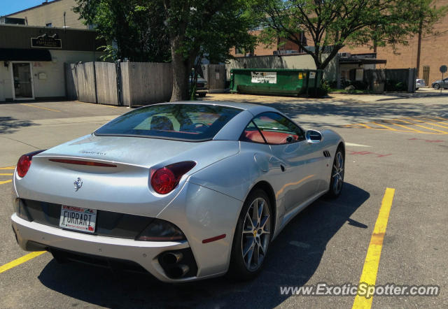 Ferrari California spotted in Whitefish Bay, Wisconsin