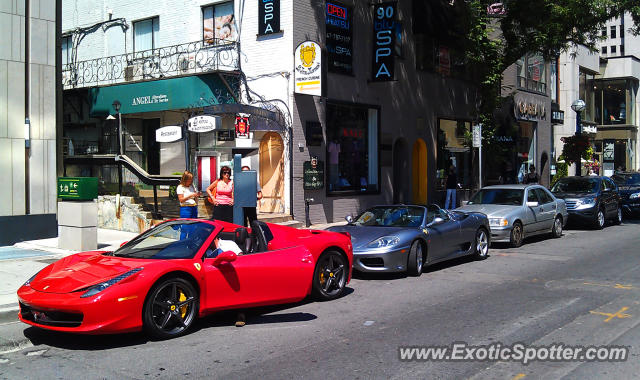 Ferrari 458 Italia spotted in Toronto, Ontario, Canada