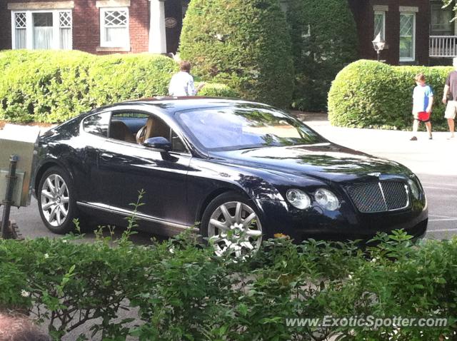 Bentley Continental spotted in Chautauqua, New York