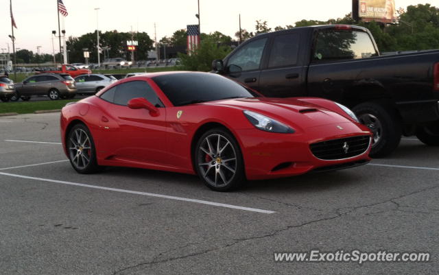 Ferrari California spotted in Indianapolis, Indiana