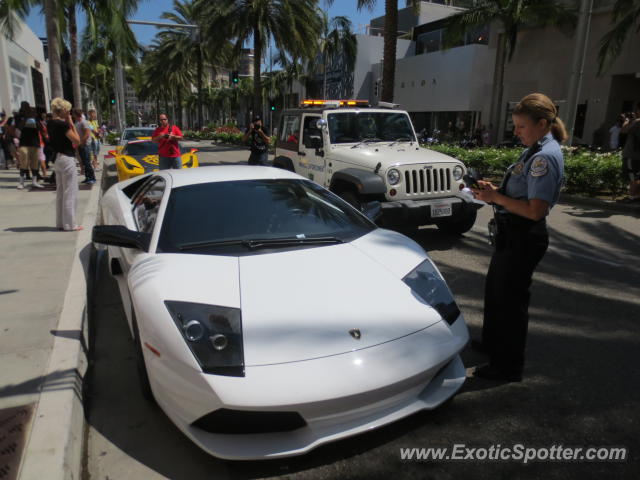 Lamborghini Murcielago spotted in Beverly Hills, California