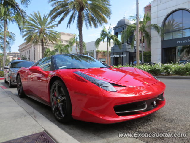 Ferrari 458 Italia spotted in Beverly Hills, California