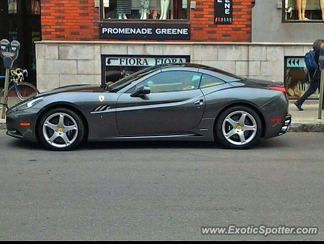 Ferrari California spotted in Montreal, Canada