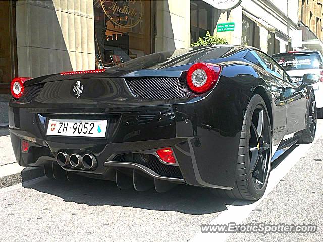 Ferrari 458 Italia spotted in Zurich, Switzerland