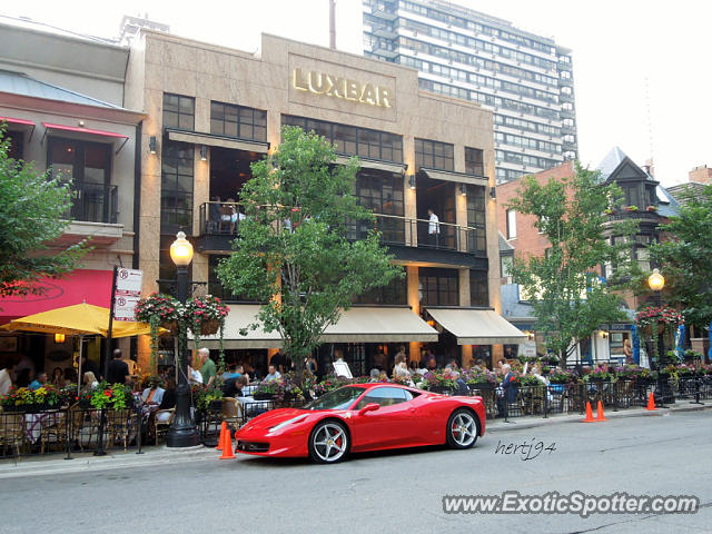 Ferrari 458 Italia spotted in Chicago, Illinois