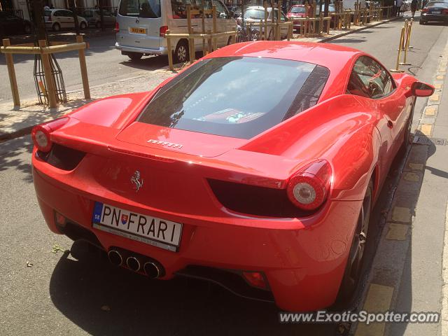 Ferrari 458 Italia spotted in Paris, France