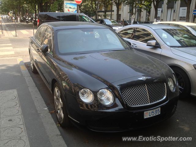 Bentley Continental spotted in Paris, France