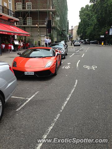 Lamborghini Gallardo spotted in London, United Kingdom