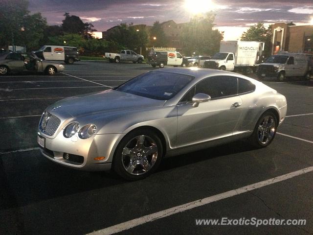 Bentley Continental spotted in Alexandria, Virginia