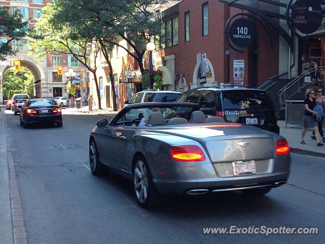 Bentley Continental spotted in Toronto, Canada