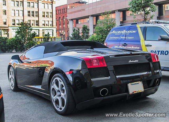 Lamborghini Gallardo spotted in Boston, Massachusetts