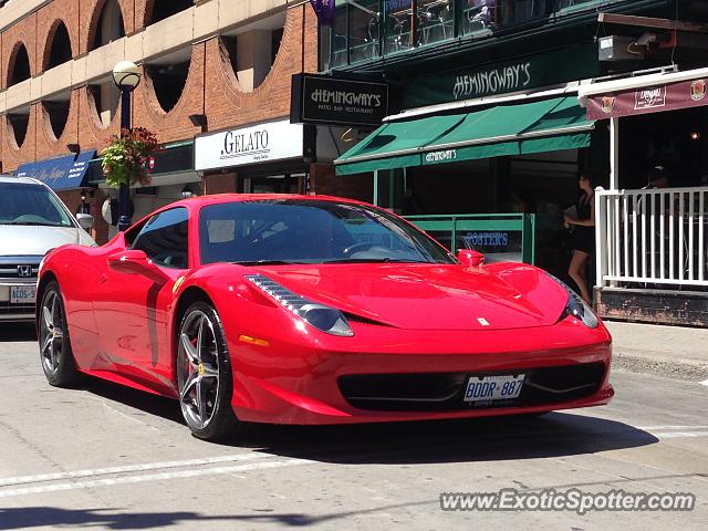 Ferrari 458 Italia spotted in Toronto, Canada