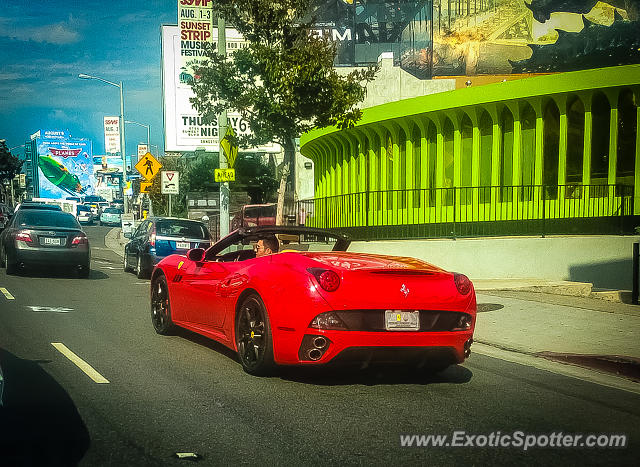 Ferrari California spotted in Los Angeles, California