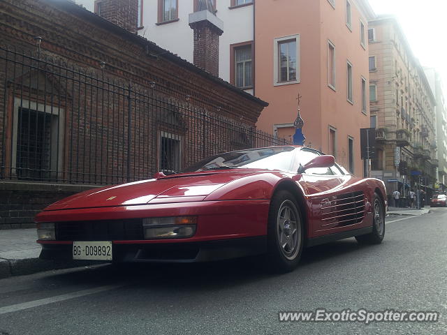 Ferrari Testarossa spotted in Milano, Italy