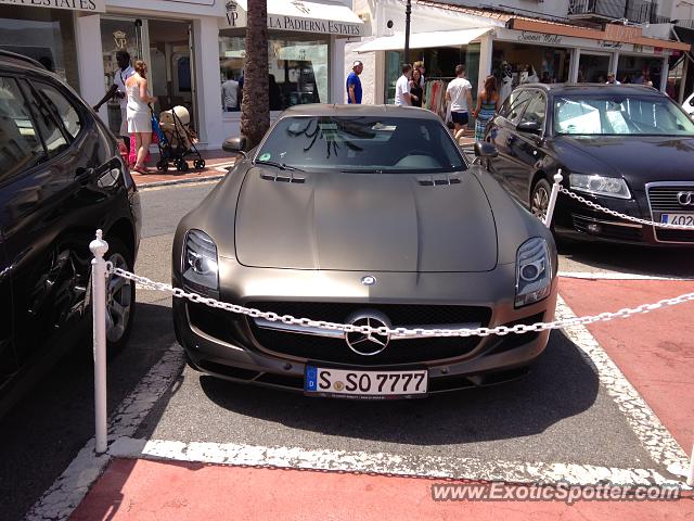 Mercedes SLS AMG spotted in Puerto Banus, Spain