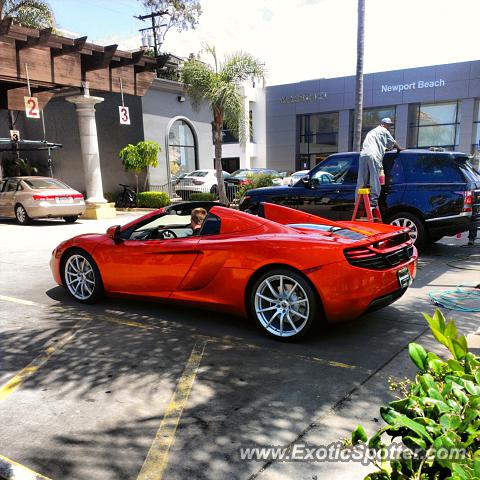 Mclaren MP4-12C spotted in Newport Beach, California