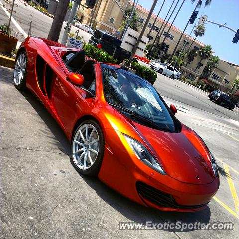 Mclaren MP4-12C spotted in Newport Beach, California