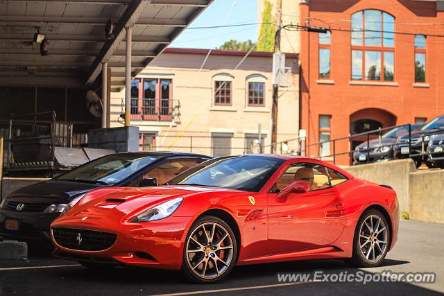 Ferrari California spotted in Saratoga Springs, New York