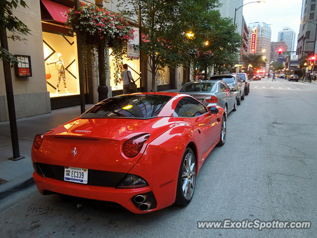 Ferrari California spotted in Chicago, Illinois