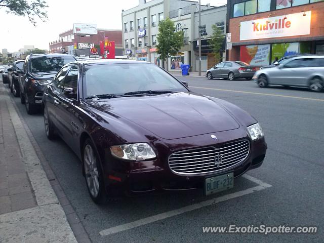 Maserati Quattroporte spotted in Toronto, Canada