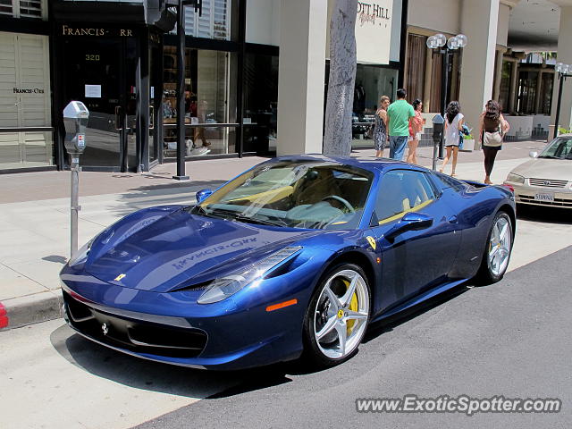 Ferrari 458 Italia spotted in Beverly Hills, California