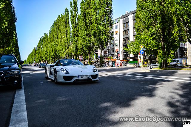 Porsche 918 Spyder spotted in Munich, Germany