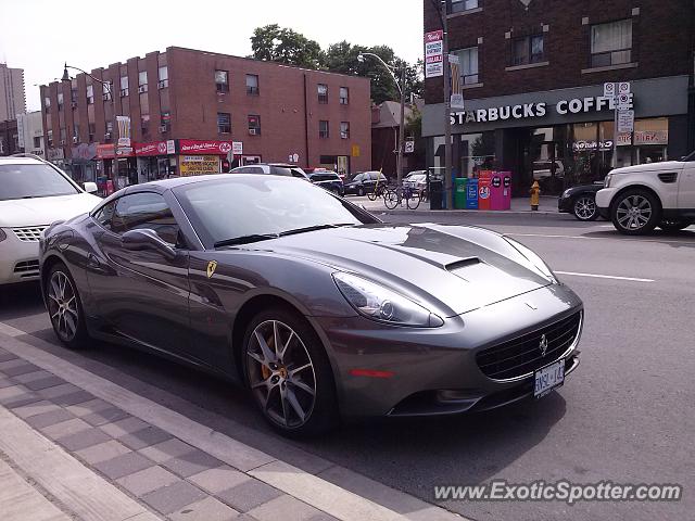 Ferrari California spotted in Toronto, Canada