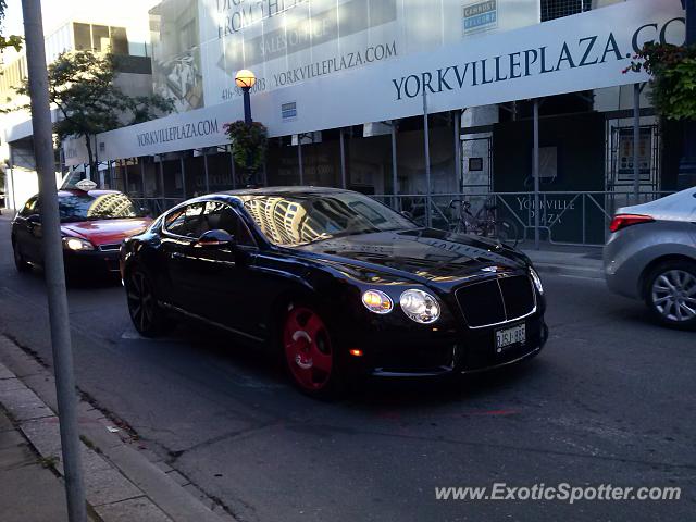 Bentley Continental spotted in Toronto, Canada