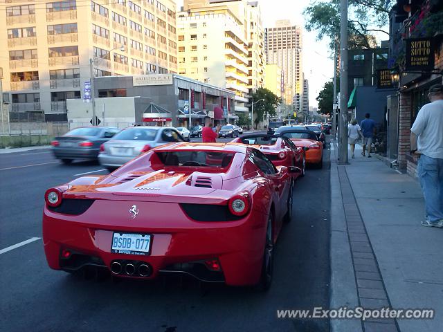 Ferrari 458 Italia spotted in Toronto, Canada