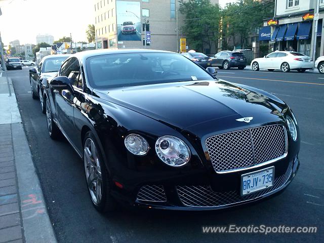 Bentley Continental spotted in Toronto, Canada