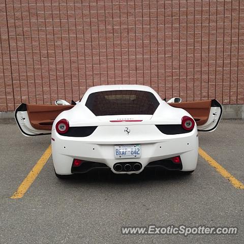 Ferrari 458 Italia spotted in Toronto, Ontario, Canada